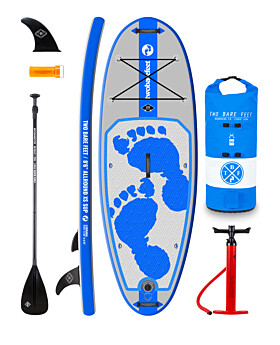 Two Bare Feet Entradia (Allround XS) 8'6" x 34" x 4.75" Inflatable Juniors SUP Starter Pack (Blue)