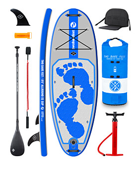 Two Bare Feet Entradia (Allround XS) 8'6" x 34" x 4.75" Inflatable Juniors SUP Ultimate Pack (Blue)