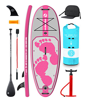 Two Bare Feet Entradia (Allround XS) 8'6" x 34" x 4.75" Inflatable Juniors SUP Ultimate Pack (Pink)