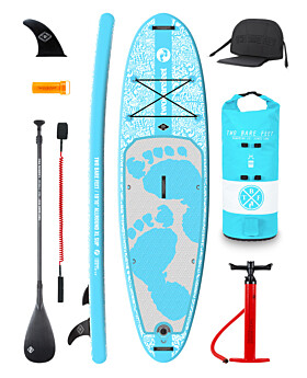 Limited Edition Classic Print Entradia (Allround XL) 10'10" x 34" x 6" Inflatable SUP Ultimate Pack (Aqua)