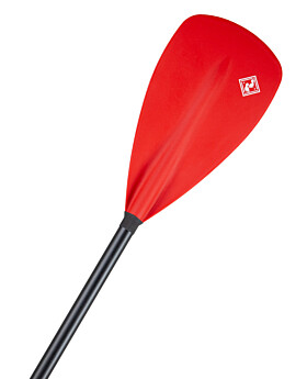 Two Bare Feet 2 Piece Fibreglass Hybrid SUP Paddle (Red)