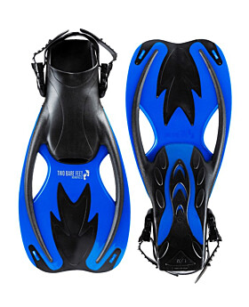 Two Bare Feet Childrens Diving Fins (F89 Blue)