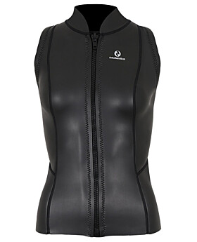 Two Bare Feet Womens Heritage Glide Sleeveless Wetsuit Jacket (Black)