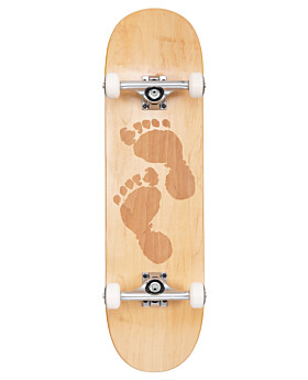 Two Bare Feet 8.5" Laser Logo Canadian Maple Complete Skateboard