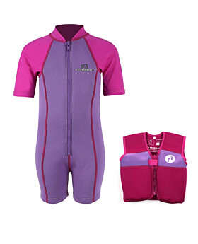 Essentials Baby Swim Kit - Lycra Arm Wetsuit + Swim Vest (Lilac)