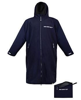 Packable Waterproof Changing Robe with Travel Bag (Marine Blue/Black)