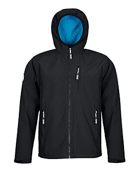 Mens Sherpa Lined Waterproof Jacket (Black/Blue)