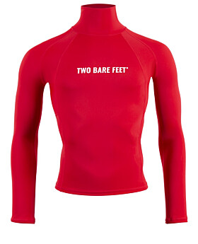 Two Bare Feet Adults Long Sleeve Rash Vest (Red)