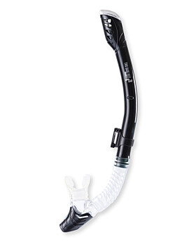 Pro Dive Series Dry Top Silicone Snorkel (Black)
