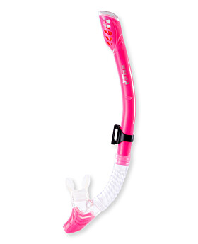 Pro Dive Series Dry Top Silicone Snorkel (Pink)