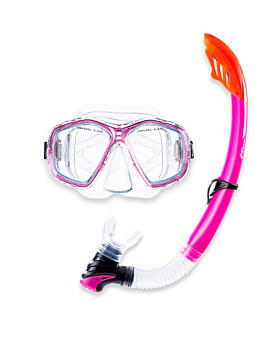 PVC Mask & Snorkel 2pc Set (Pink)
