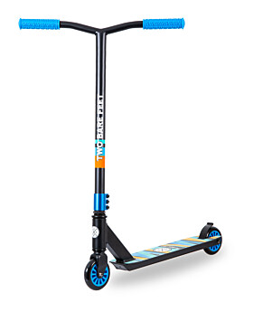 Two Bare Feet Wedge Stunt Scooter (Black/Blue)