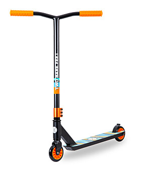 Two Bare Feet Wedge Stunt Scooter (Black/Orange)