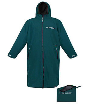 Packable Waterproof Changing Robe with Travel Bag (Sea Green/Black)
