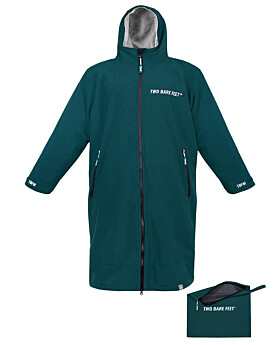 Packable Waterproof Changing Robe with Travel Bag (Sea Green/Grey)