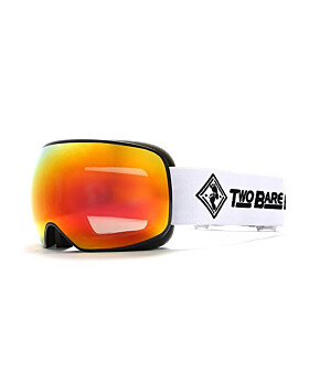 Two Bare Feet Summit XL Interchangeable Lens Ski Snow Goggles (Black / Revo Red)