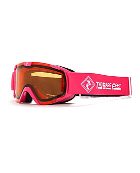 Two Bare Feet Nitro Junior Ski Snow Goggles (Pink / Orange)