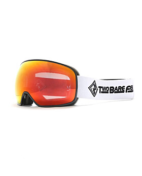 Two Bare Feet Summit XS Interchangeable Lens Ski Snow Goggles (Black / Revo Red)
