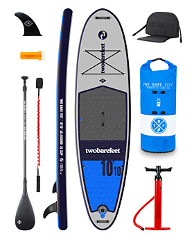 Two Bare Feet Sport Air (Allround XL) 10'10" x 33" x 6" Inflatable SUP Ultimate Pack (Blue)