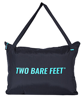 Two Bare Feet Weatherproof Tote Bag (Black/Teal)