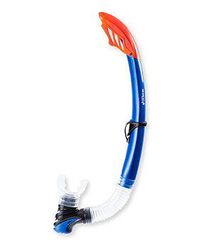 Two Bare Feet Silicone Snorkel (Blue)