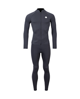 Two Bare Feet Perspective Full Zip 2.5mm Wetsuit Jacket & Pants Set (Black)