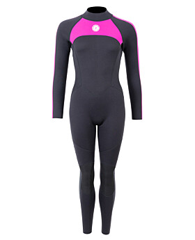 Two Bare Feet Flare 2.5mm Womens Superstretch Full Length Wetsuit (Raspberry)