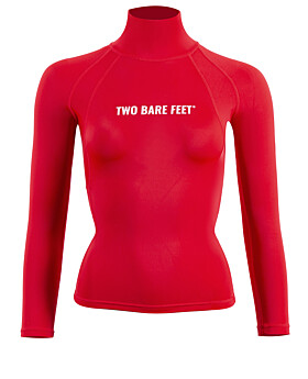 Two Bare Feet Unisex Long Sleeve Rash Vest (Red)