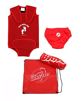 Premier Baby Swim Kit - Wrap + Swim Nappy + Towel + Bag (Red)