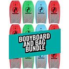 Two Bare Feet Space Single Bodyboard and Bag Bundle (Choice of 33", 37", 41", 42", 44")  