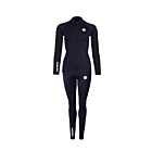 Two Bare Feet Womens Silicone Print Series 2.5mm Wetsuit Jacket & Pants Set (Black)