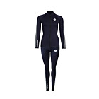 Two Bare Feet Womens Silicone Print Series 2.5mm Wetsuit Jacket & Pants Set (Black/White)