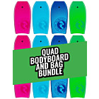 Two Bare Feet Lagoon Quad Bodyboard and Bag Bundle (Choice of 33", 37", 41", 42", 44")  