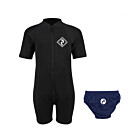 Essentials Baby Swim Kit - Aquatica Wetsuit + Swim Nappy (Black / Navy)