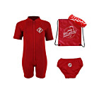 Premier Baby Swim Kit - Aquatica Wetsuit + Swim Nappy + Towel + Bag (Red)