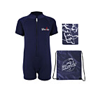 Essentials Baby Swim Kit - Classic Wetsuit + Towel + Bag (Navy)