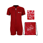 Essentials Baby Swim Kit - Classic Wetsuit + Towel + Bag (Red)