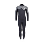 Two Bare Feet Junior Aspect 2.5mm Back Zip Jacket & Pants Set (Black/Grey)