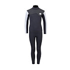 Two Bare Feet Junior Aspect 2.5mm Back Zip Jacket & Pants Set (Black/Grey/Grey)