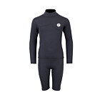 Two Bare Feet Junior Aspect 2.5mm Back Zip Jacket & Shorts Set (Black)