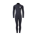 Two Bare Feet Junior Perspective Half Zip 2.5mm Wetsuit Jacket and Pants Set (Black/Grey)