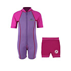 Essentials Baby Swim Kit - Lycra Arm Wetsuit + Nappy Shorts (Raspberry)