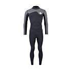 Two Bare Feet Mens Aspect Fleece Lined Zipless Thermal 2.5mm Superstretch Wetsuit Top & Pants Set (Black/Grey)
