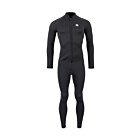 Two Bare Feet Mens Heritage Full Zip 3mm Wetsuit Jacket & Pants Set (Black)