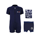Deluxe Baby Swim Kit - Classic Wetsuit + Nappy Shorts + Towel (Blue)