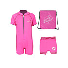 Deluxe Baby Swim Kit - Classic Wetsuit + Nappy Shorts + Bag (Pink)