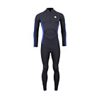 Two Bare Feet Perspective Half Zip 2.5mm Wetsuit Jacket & Pants Set (Black/Blue)