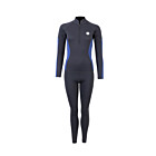 Two Bare Feet Unisex Perspective Half Zip 2.5mm Wetsuit Jacket & Pants Set (Black/Blue)