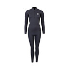 Two Bare Feet Unisex Perspective Half Zip 2.5mm Wetsuit Jacket & Pants Set (Black/Grey/Grey)
