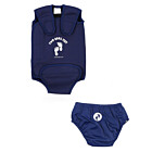 Essentials Baby Swim Kit - Wrap + Swim Nappy (Blue)